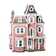 traditional wooden dolls house