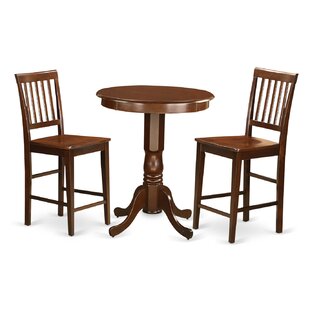 Eden 3 Piece Counter Height Pub Table Set Savings On Oval End Tables