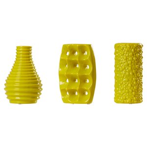 Nailsea Ceramic 3 Piece Vase Set (Set of 3)