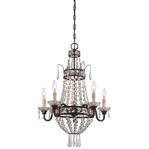 Mcmasters 5-Light Crystal Chandelier