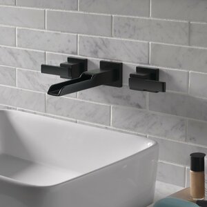 Double Handle Wall Mount Waterfall faucet