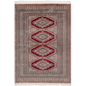 One-of-a-Kind Olney Springs Hand-Knotted Wool Dark Red/Tan Indoor Area Rug