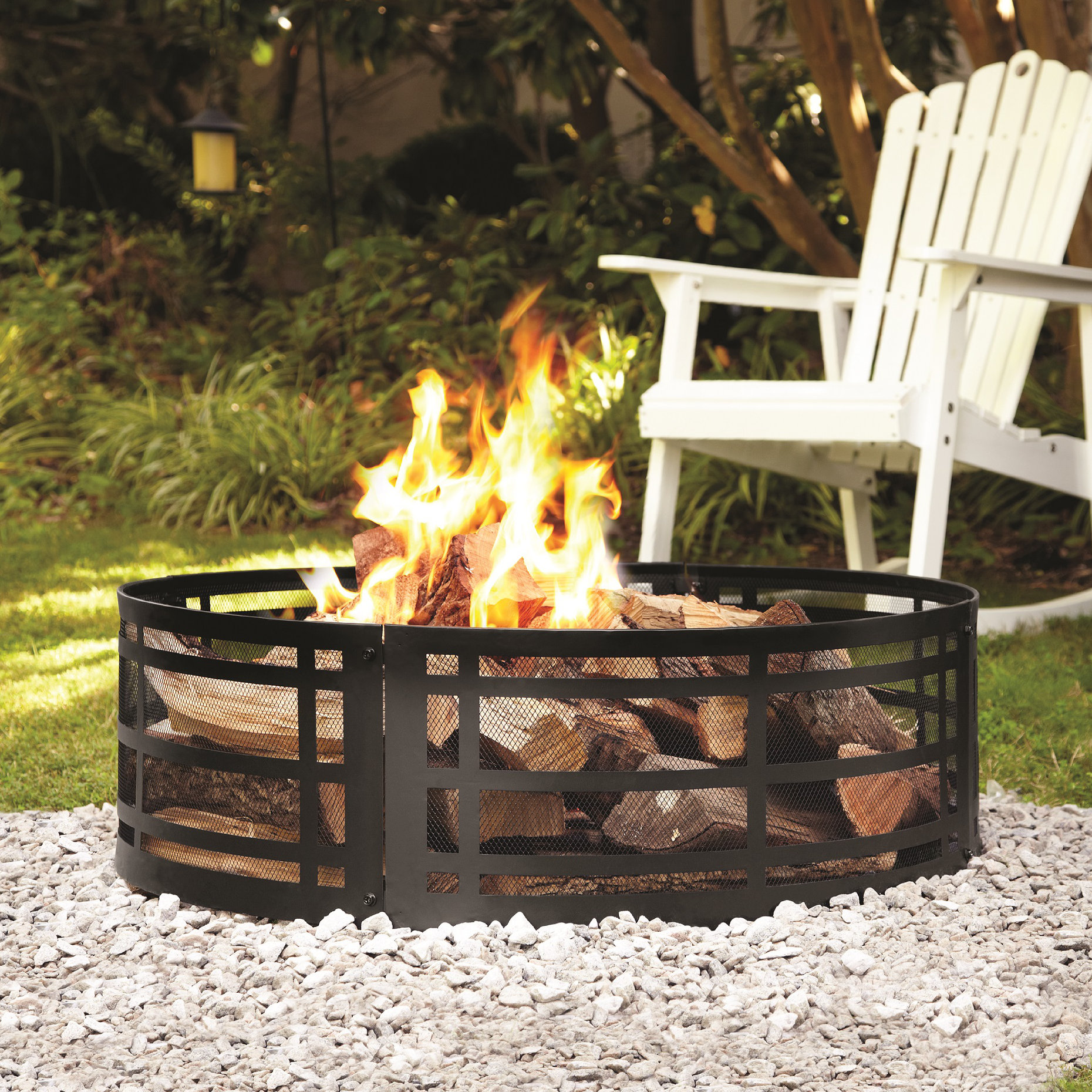 Pleasant Hearth Steel Wood Burning Fire Ring Reviews Wayfair Ca