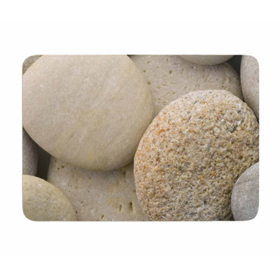 East Urban Home River Stones By Susan Sanders Memory Foam Bath Mat River Stones By Susan Sanders Memory Foam Bath Mat