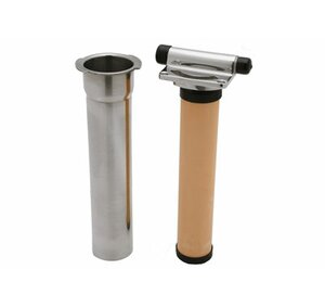 Integrated Faucet Filtration with Cartridge Mounting Hoses and Service Stop