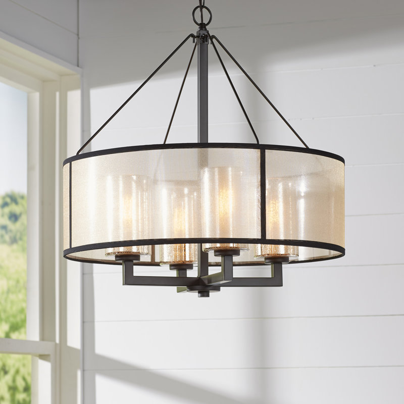 Brayden Studio Dailey 4-Light Drum Chandelier & Reviews ...