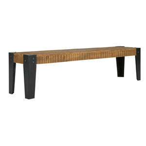 Sitzbank Stirling aus Holz und Metall von Massivum