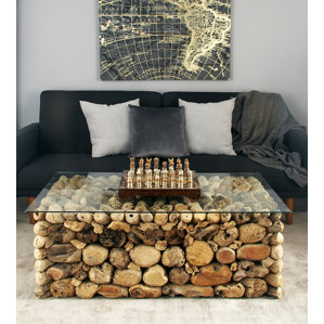Wood and Glass Coffee Table by Cole & ..