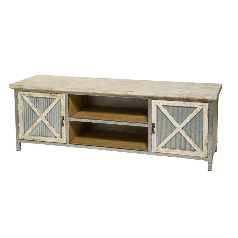 Bloomsbury Market Low Door Tv Cabinet With 2 Kellar Folding Doors