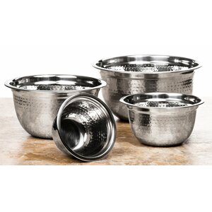 4 Piece High Quality Stainless Steel Mixing Prep Bowls Set