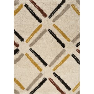 Delgadillo Tiles Soft Touch Cream Area Rug