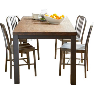 Leo 5 Piece Dining Set by Mercury Row