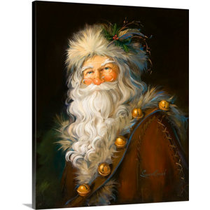 'Christmas Art 'Father Christmas' by Susan Comish Graphic Art Print