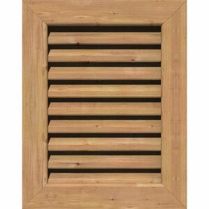 Cedar Vertical Gable Vent Louver