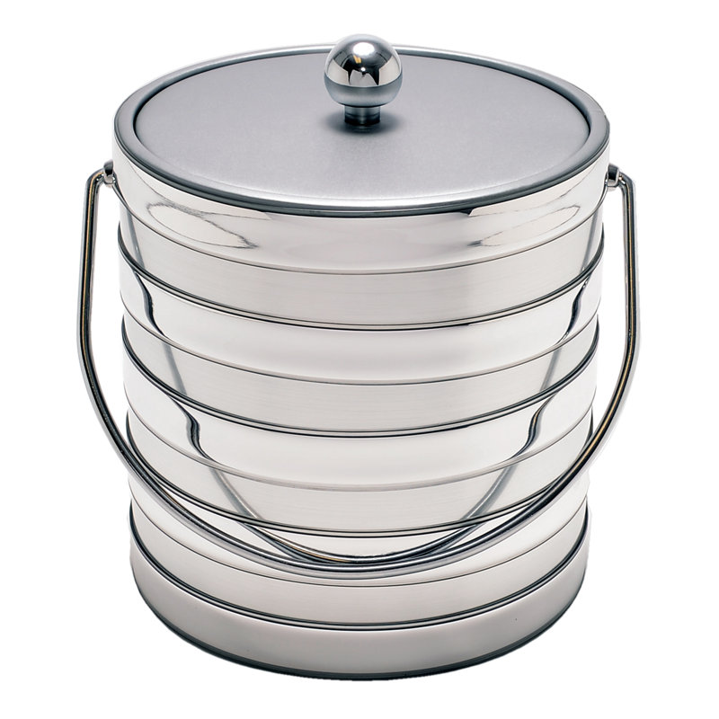 Mr Ice Bucket Brushed Barrel Ice Bucket & Reviews Wayfair