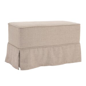 Linen Ottoman Slipcover