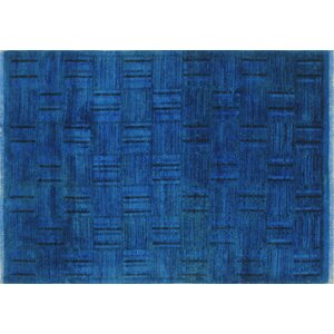 One-of-a-Kind Overdyed Muizz Hand-Knotted Blue Area Rug