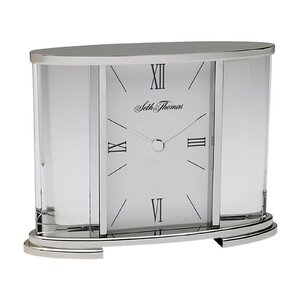 Glass Carriage Table Clock