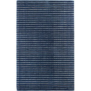 Worsham Hand-Woven Wool Blue Area Rug