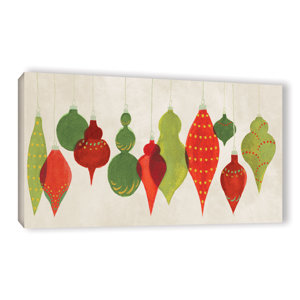'Festive Decorations Ornaments' by Danhui Nai Painting Print on Wrapped Canvas