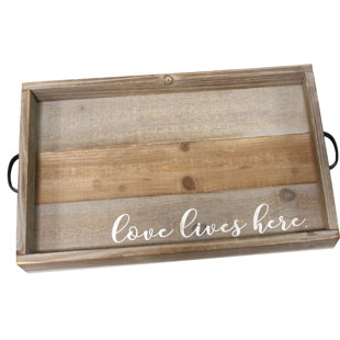 Decorative Trays Joss Main Marquand Love Lives Here Coffee Table Tray