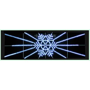 Snowflake Motif Lit with LED Rope Lighting