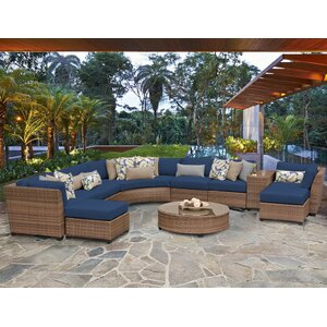 Laguna 11 Piece Sectional Seating Group with Cushion