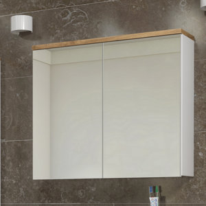 70 cm x 80 cm Spiegelschrank Bali von Belfry Bat..