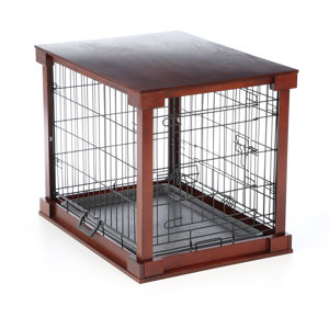 Deluxe Pet Crate in Brown