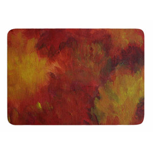 Winsosr Flower by Cyndi Steen Memory Foam Bath Mat