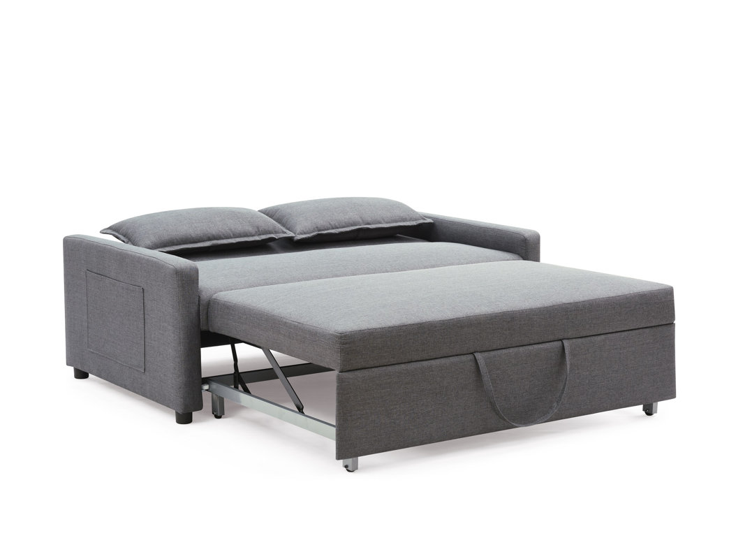 Container Fabric Modern Convertible Sleeper Loveseat & Reviews | Wayfair
