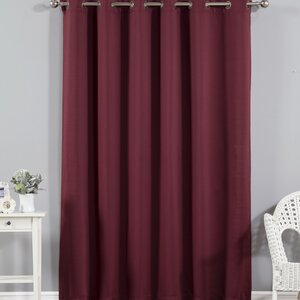 Williamson Solid Blackout Thermal Grommet Single Curtain Panel