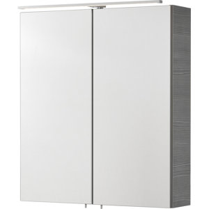 60 x 68 cm Spiegelschrank Lugano / Como von Fack..