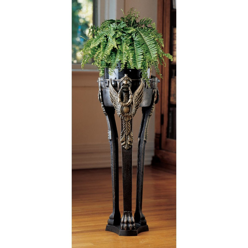 Design Toscano French Neoclical Griffin Pedestal Plant Stand French Neoclical Griffin Pedestal Plant Stand