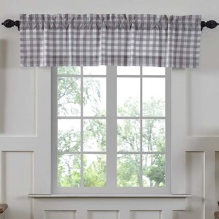 Valances Birch Lane Caulder Buffalo Check Lined Window Valance