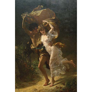 'The Storm' by Pierre Auguste Cot Painting Print