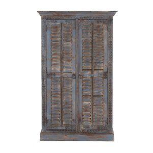 2 Door Wood Armoire Accent Cabinet