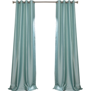 Clancy Solid Blackout Thermal Grommet Single Curtain Panel