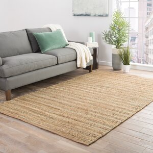 Ina Green/Brown Solid Area Rug