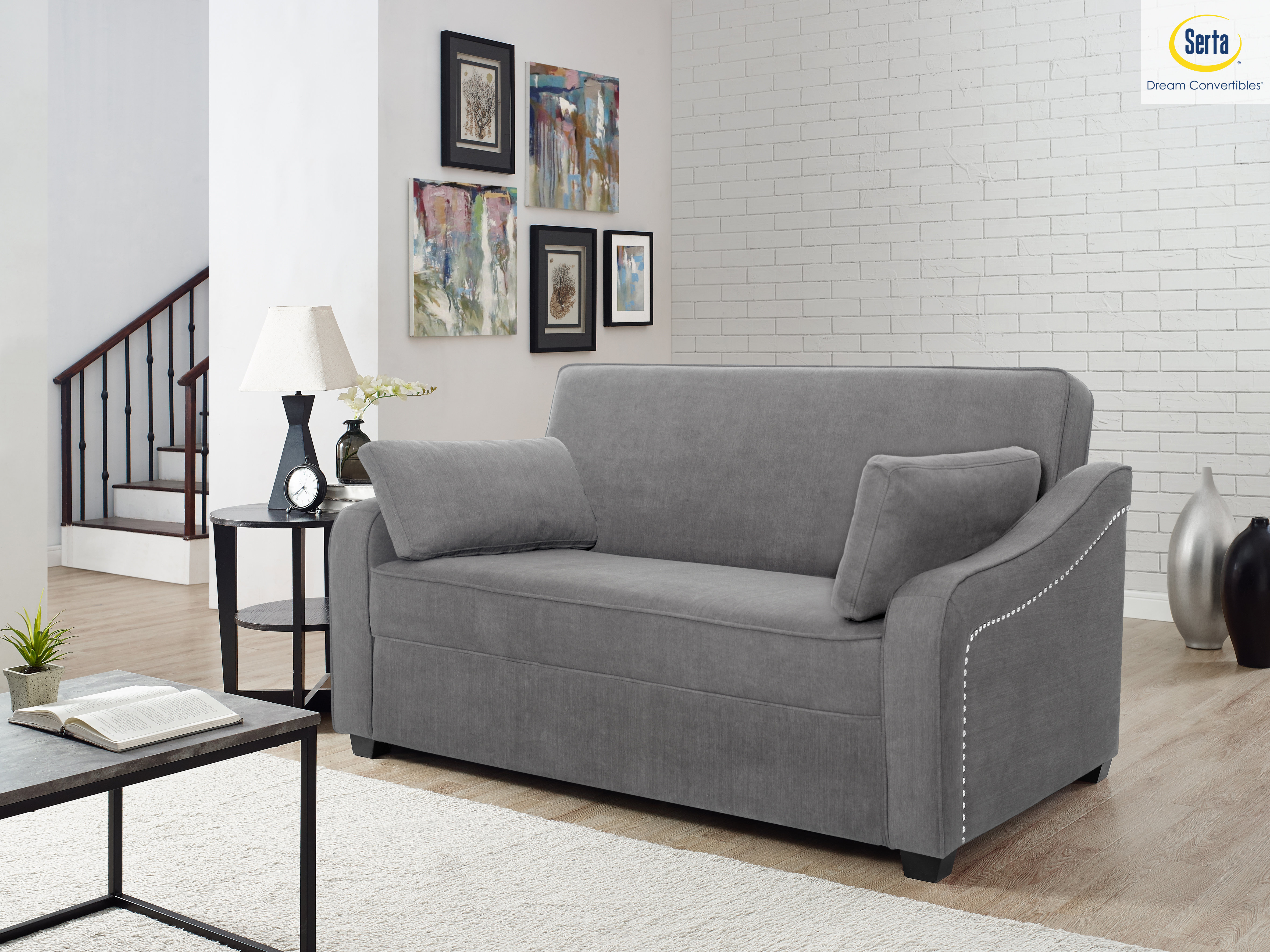 Serta Sophia Convertible Sofa Wayfair