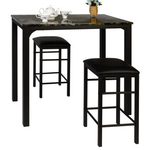 Bar Table Sets You Ll Love In 2019 Wayfair Lillard 3 Piece Breakfast Nook Dining Set