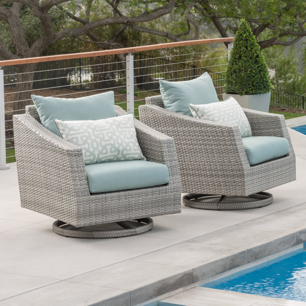 Swivel Outdoor Club Chairs You Ll Love Wayfair