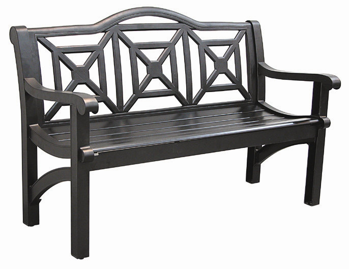Innova Hearth And Home Concord Cast Aluminum Camelback Park Bench Concord Cast Aluminum Camelback Park Bench
