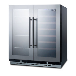 Summit 33 Bottle Dual Zone Convertible Wine Cooler