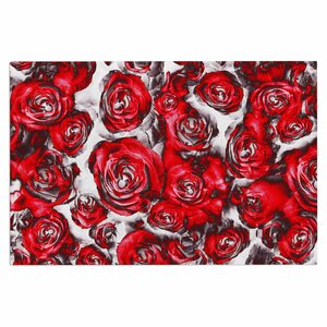 Dawid Roc Roses Floral Abstract Abstract Doormat