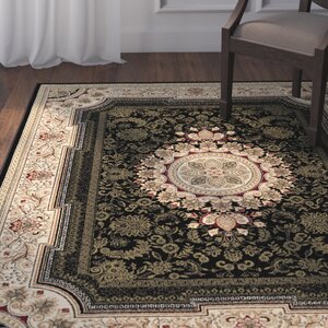 Clarence Black Area Rug