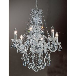 Monticello 6-Light Crystal Chandelier