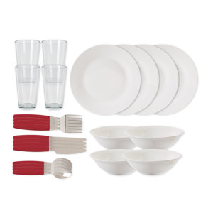 Kitchen 24 Piece Dinnerware Set, Service for 4