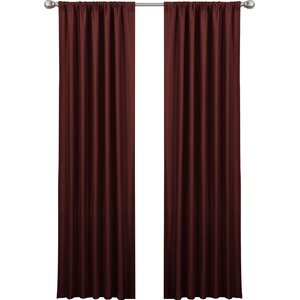 Luis Solid Semi-Sheer Rod Pocket Curtain Panels