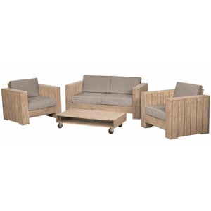 4-tlg. Loungesofa-Set Halmstadt mit Kissen von S..